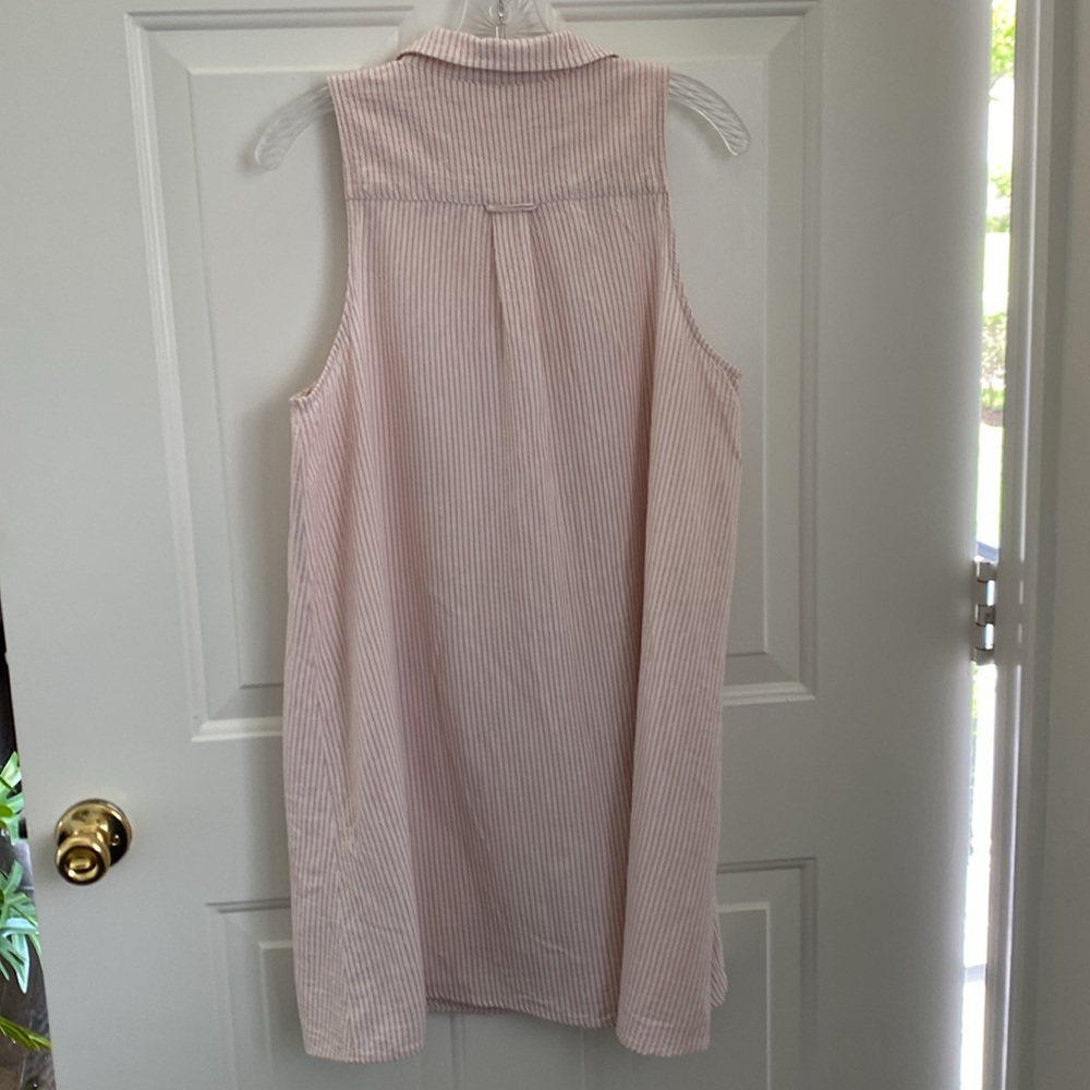 Rag Poets Sleeveless Shirt Dress - Size Large - Picture 6 of 8